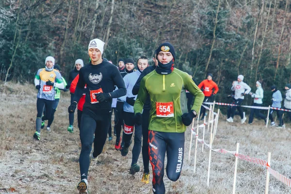 17 de noviembre de 2018 Logoisk Belarús Marathon Beetle - trail 8 LOGOYSK — Foto de Stock