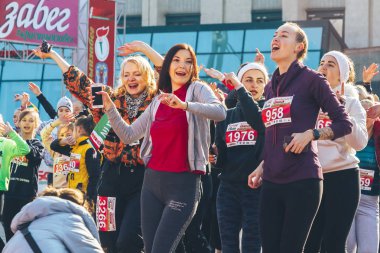8 Mart 2019, Minsk Belarus Yarışı Kadınlar Günü onuruna 8 Mart