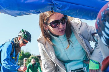 6 Ekim 2018 Novogrudok Belarus Castle Road Cross Country Run