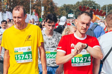 9 Eylül 2018 Minsk Belarus Yarı Maraton Minsk 2018