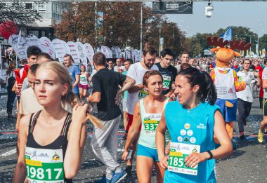 9 Eylül 2018 Minsk Belarus Yarı Maraton Minsk 2018