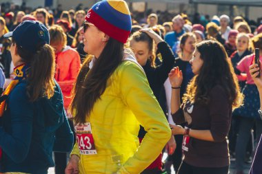 8 Mart 2019, Minsk Belarus Yarışı Kadınlar Günü onuruna 8 Mart