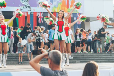 9 Eylül 2018 Minsk Belarus Yarı Maraton Minsk 2018