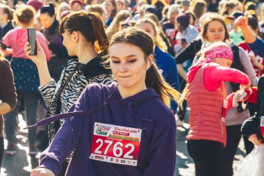 8 Mart 2019, Minsk Belarus Yarışı Kadınlar Günü onuruna 8 Mart