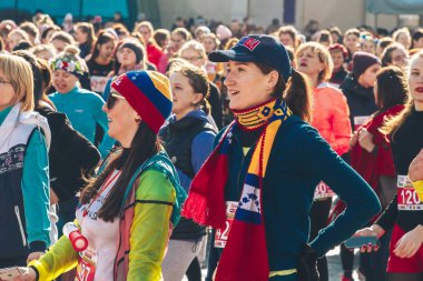 8 Mart 2019, Minsk Belarus Yarışı Kadınlar Günü onuruna 8 Mart