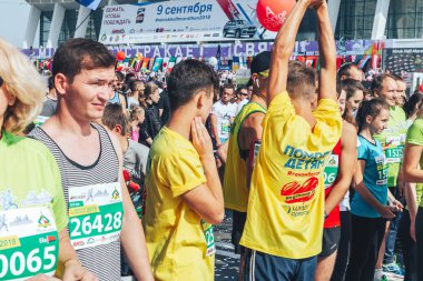 9 Eylül 2018 Minsk Belarus Yarı Maraton Minsk 2018