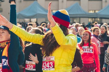 8 Mart 2019, Minsk Belarus Yarışı Kadınlar Günü onuruna 8 Mart