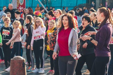 8 Mart 2019, Minsk Belarus Yarışı Kadınlar Günü onuruna 8 Mart