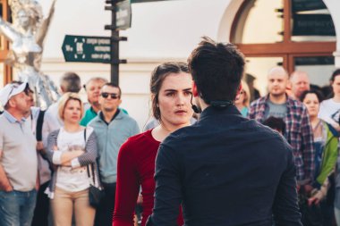 25 Mayıs 2019 Minsk Belarus Caddesi Şenlikleri