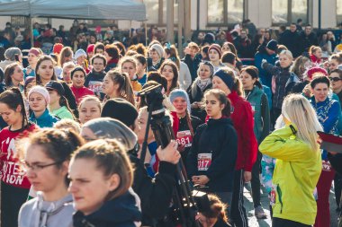 8 Mart 2019, Minsk Belarus Yarışı Kadınlar Günü onuruna 8 Mart