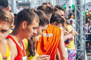 9 Eylül 2018 Minsk Belarus Yarı Maraton Minsk 2018