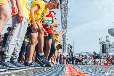 9 Eylül 2018 Minsk Belarus Yarı Maraton Minsk 2018