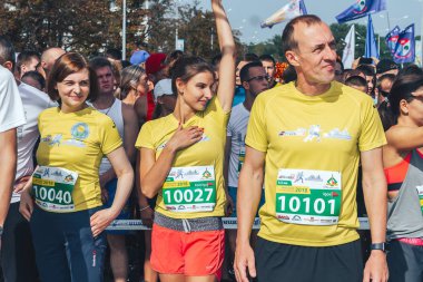 9 Eylül 2018 Minsk Belarus Yarı Maraton Minsk 2018