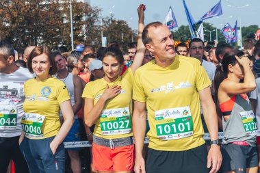 9 Eylül 2018 Minsk Belarus Yarı Maraton Minsk 2018