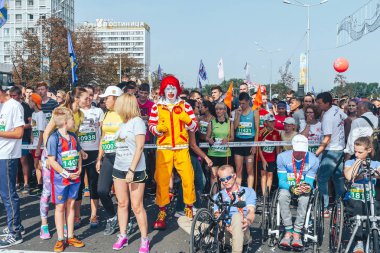 9 Eylül 2018 Minsk Belarus Yarı Maraton Minsk 2018