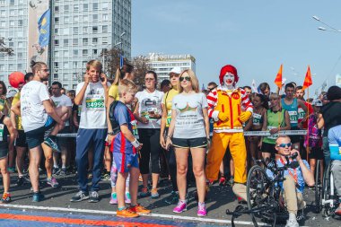 9 Eylül 2018 Minsk Belarus Yarı Maraton Minsk 2018