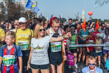 9 Eylül 2018 Minsk Belarus Yarı Maraton Minsk 2018