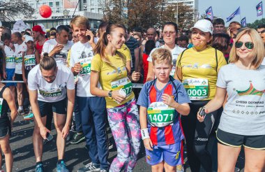 9 Eylül 2018 Minsk Belarus Yarı Maraton Minsk 2018