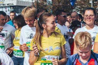 9 Eylül 2018 Minsk Belarus Yarı Maraton Minsk 2018