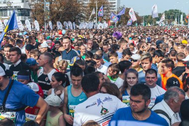 9 Eylül 2018 Minsk Belarus Yarı Maraton Minsk 2018