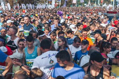 9 Eylül 2018 Minsk Belarus Yarı Maraton Minsk 2018