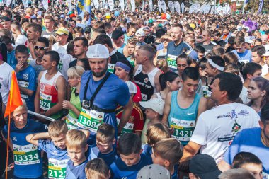 9 Eylül 2018 Minsk Belarus Yarı Maraton Minsk 2018