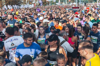 9 Eylül 2018 Minsk Belarus Yarı Maraton Minsk 2018