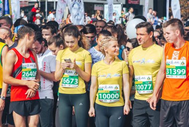 9 Eylül 2018 Minsk Belarus Yarı Maraton Minsk 2018