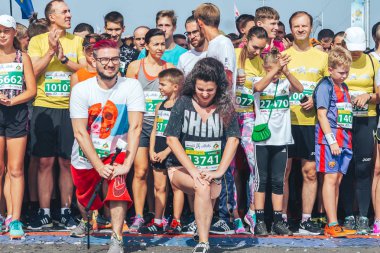 9 Eylül 2018 Minsk Belarus Yarı Maraton Minsk 2018