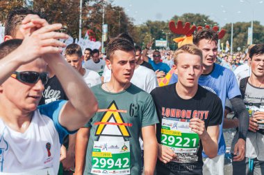 9 Eylül 2018 Minsk Belarus Yarı Maraton Minsk 2018