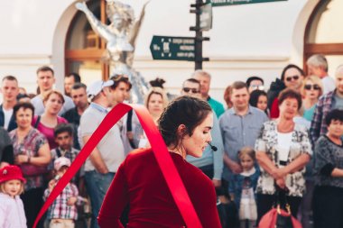 25 Mayıs 2019 Minsk Belarus Caddesi Şenlikleri
