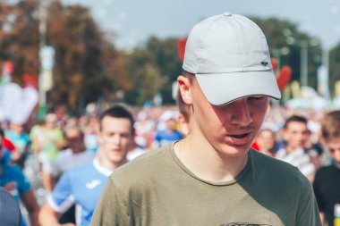 9 Eylül 2018 Minsk Belarus Yarı Maraton Minsk 2018