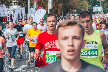 9 Eylül 2018 Minsk Belarus Yarı Maraton Minsk 2018