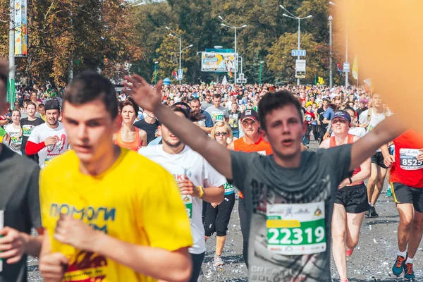 Σεπτέμβριος 9, 2018 Μινσκ Λευκορωσία Half Marathon Minsk 2018 Running in the city — Φωτογραφία Αρχείου