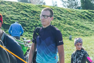 6 Ekim 2018 Novogrudok Belarus Castle Road Cross Country Run