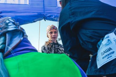 6 Ekim 2018 Novogrudok Belarus Castle Road Cross Country Run