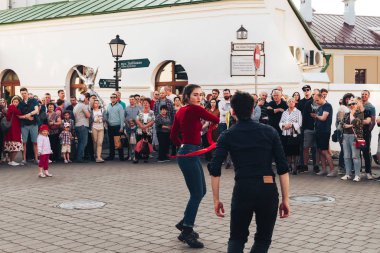 25 Mayıs 2019 Minsk Belarus Caddesi Şenlikleri
