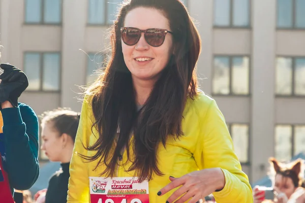 8 Mart 2019, Minsk Belarus Yarışı Kadınlar Günü onuruna 8 Mart