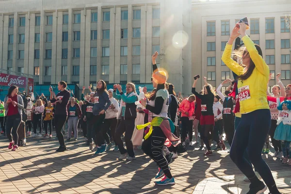 8 mars 2019 Minsk Belarus Race till ära av kvinnodagen helgdag den 8 mars — Stockfoto