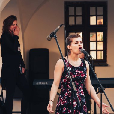 25 Mayıs 2019 Minsk Belarus Caddesi Şenlikleri