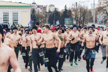 23 Şubat 2019 Minsk Belarus 23 Şubat bayramı onuruna gerçek erkekler yarışı