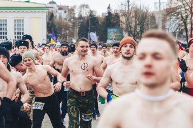 23 Şubat 2019 Minsk Belarus 23 Şubat bayramı onuruna gerçek erkekler yarışı