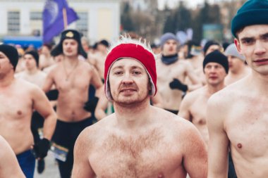 23 Şubat 2019 Minsk Belarus 23 Şubat bayramı onuruna gerçek erkekler yarışı