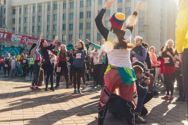 8 Mart 2019, Minsk Belarus Yarışı Kadınlar Günü onuruna 8 Mart