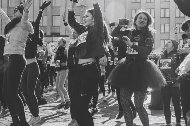 8 Mart 2019, Minsk Belarus Yarışı Kadınlar Günü onuruna 8 Mart