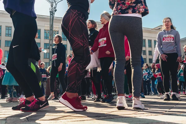 8 Mart 2019, Minsk Belarus Yarışı Kadınlar Günü onuruna 8 Mart — Stok fotoğraf