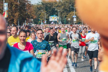 9 Eylül 2018 Minsk Belarus Yarı Maraton Minsk 2018