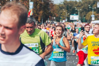 9 Eylül 2018 Minsk Belarus Yarı Maraton Minsk 2018