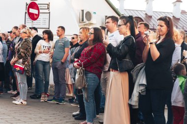 25 Mayıs 2019 Minsk Belarus Caddesi Şenlikleri