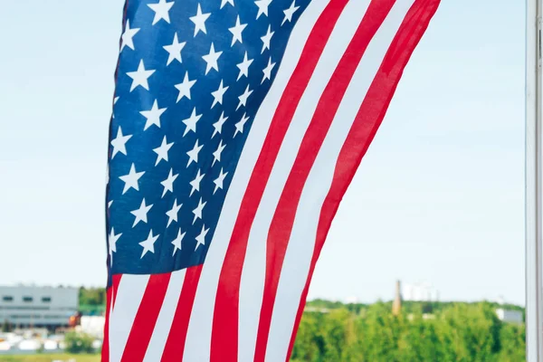 La bandera de los Estados Unidos está llena —  Fotos de Stock